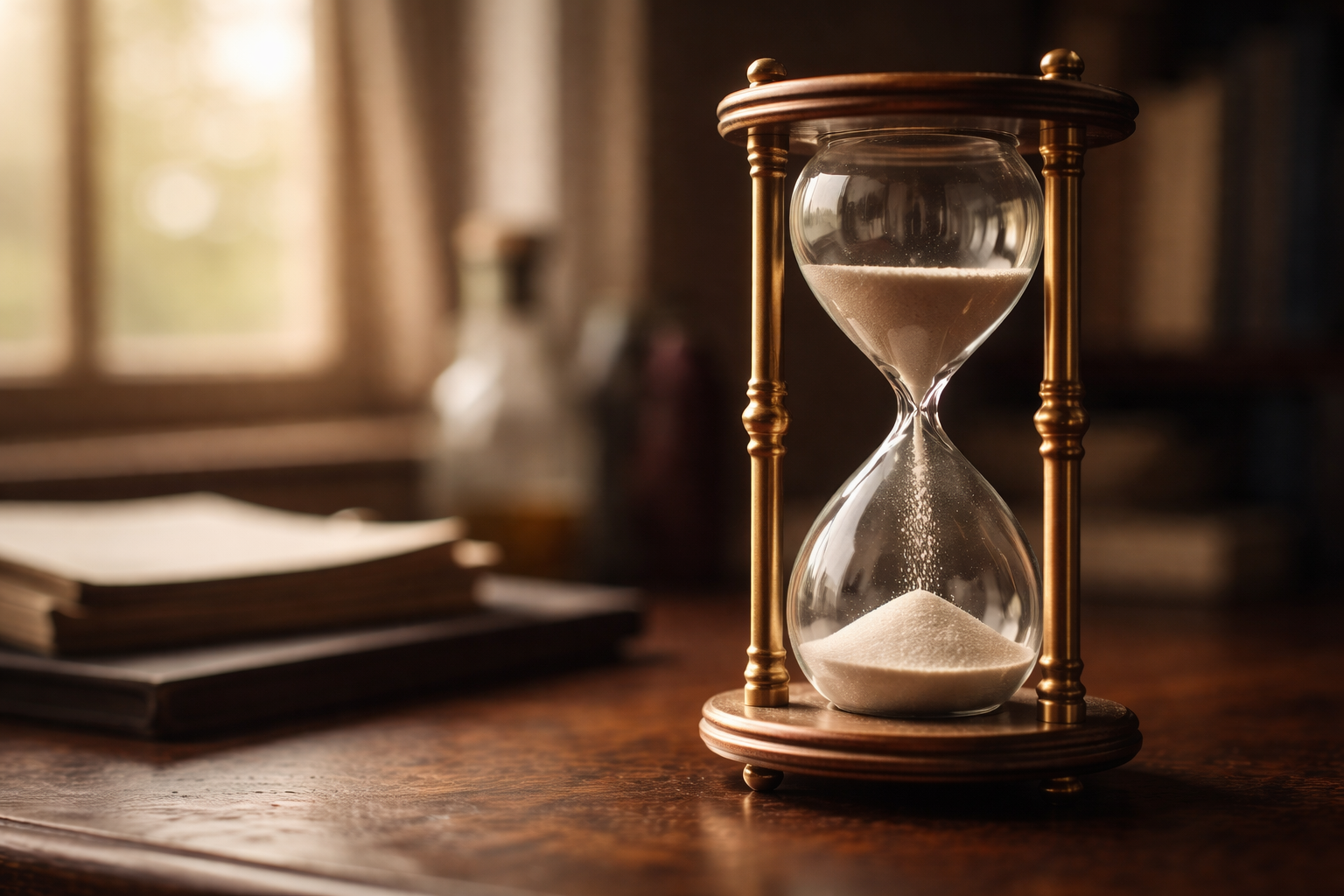 横浜市戸塚区 戸塚クリニック ゆっくり流れる時間の象徴 砂時計