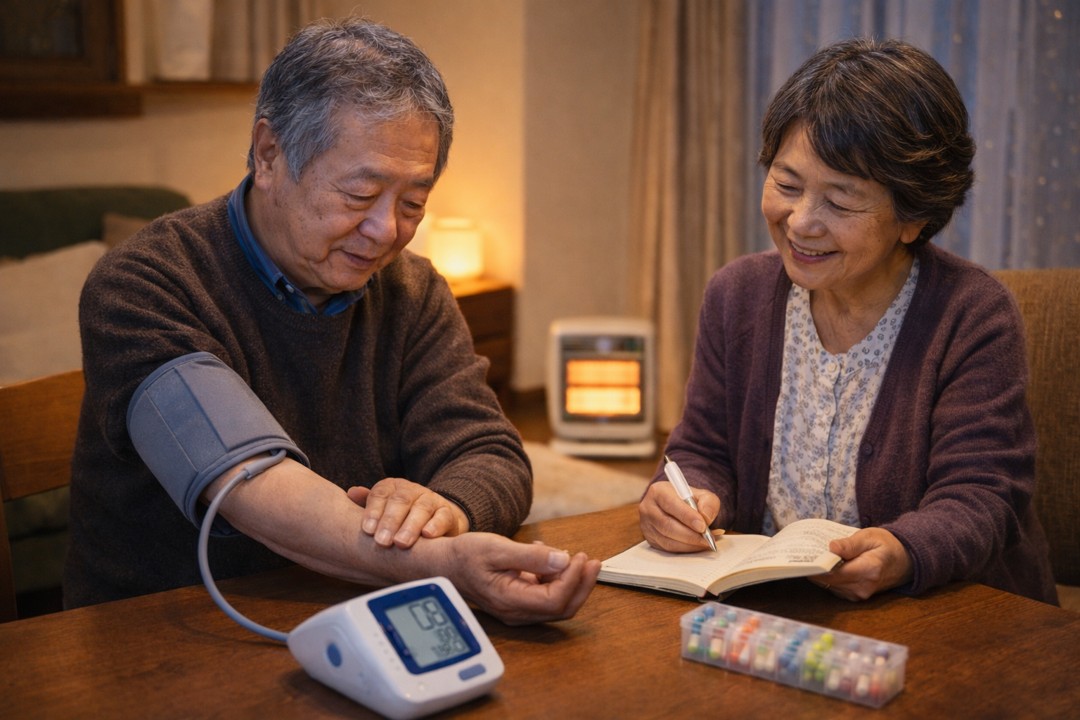 冬の血圧管理と室内環境の対策