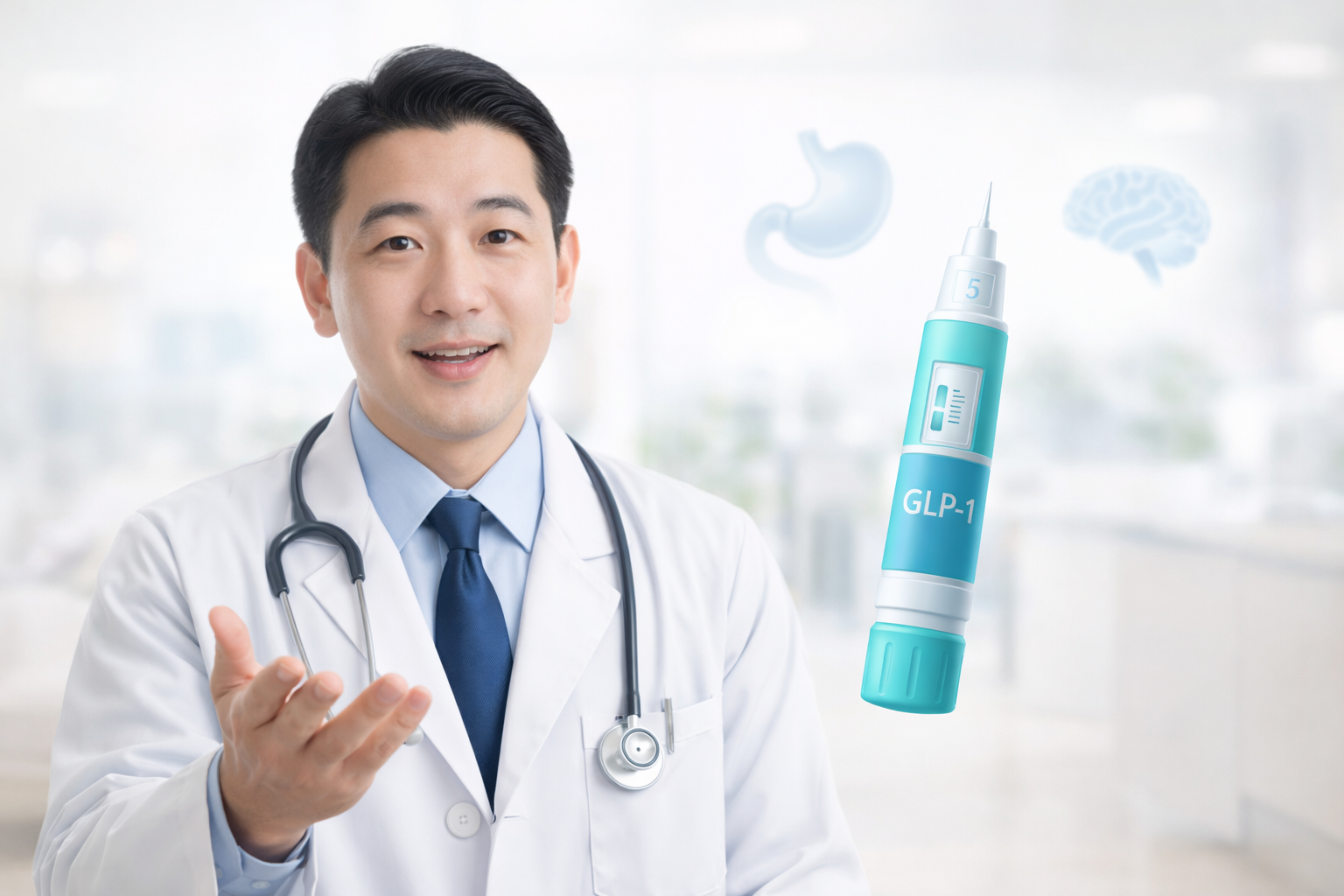 GLP-1薬の副作用について解説する医師