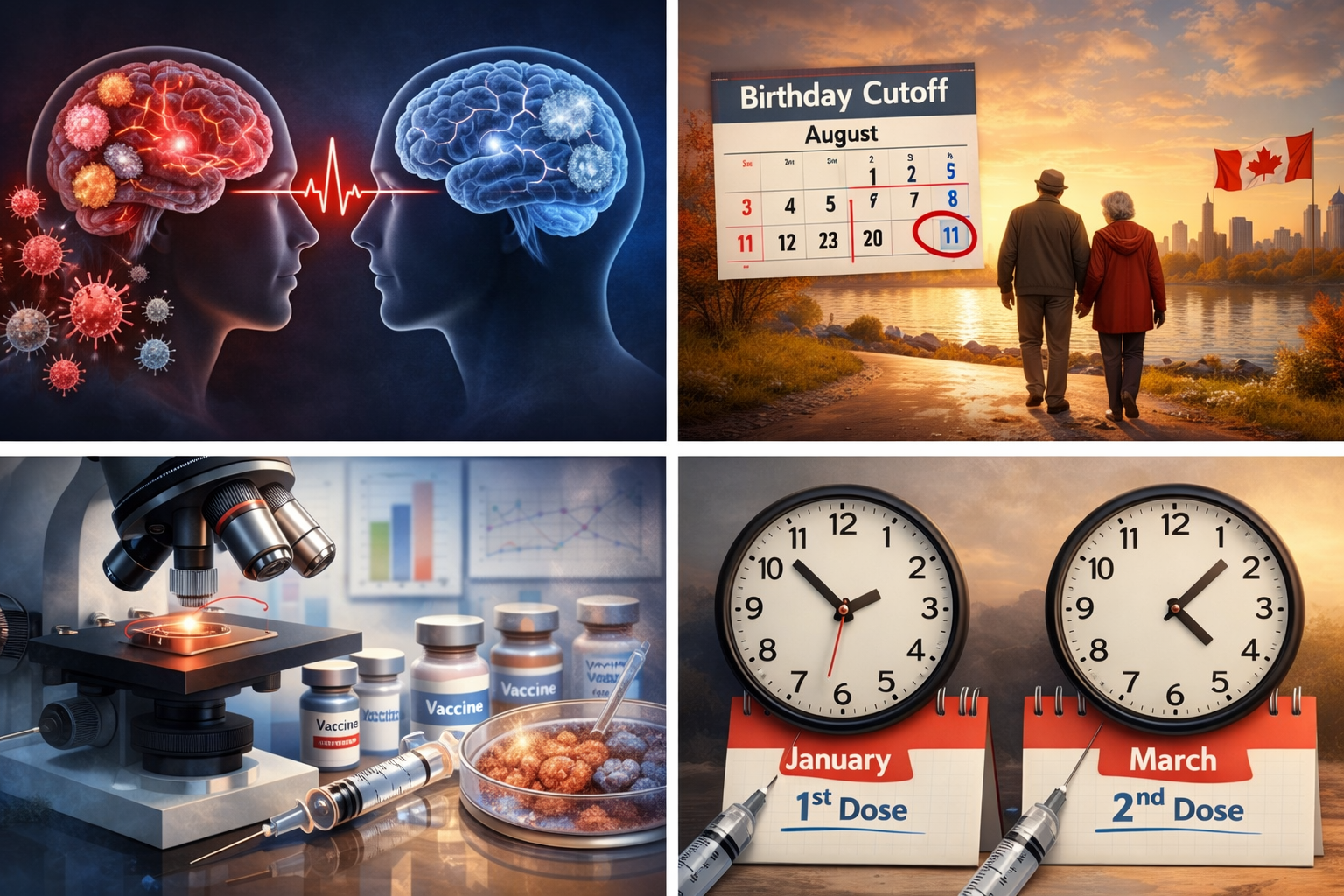 帯状疱疹ワクチンと脳の健康・認知症予防のイメージ