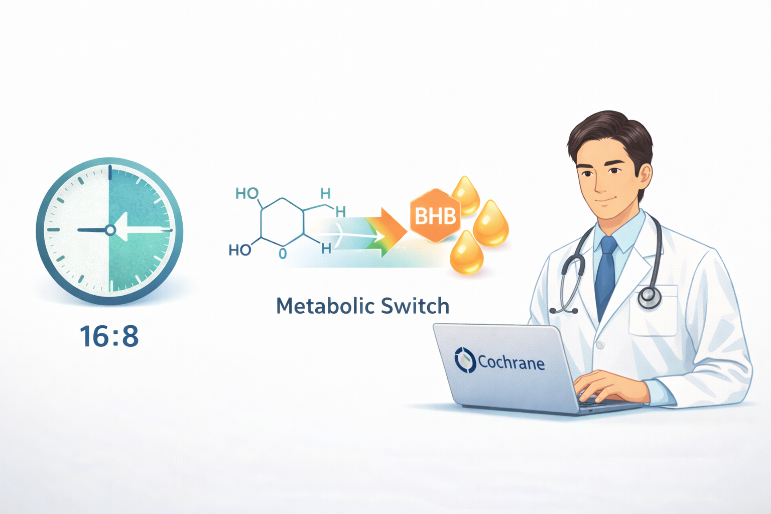 16時間断食とCochrane 2026レビューの解説アイキャッチ