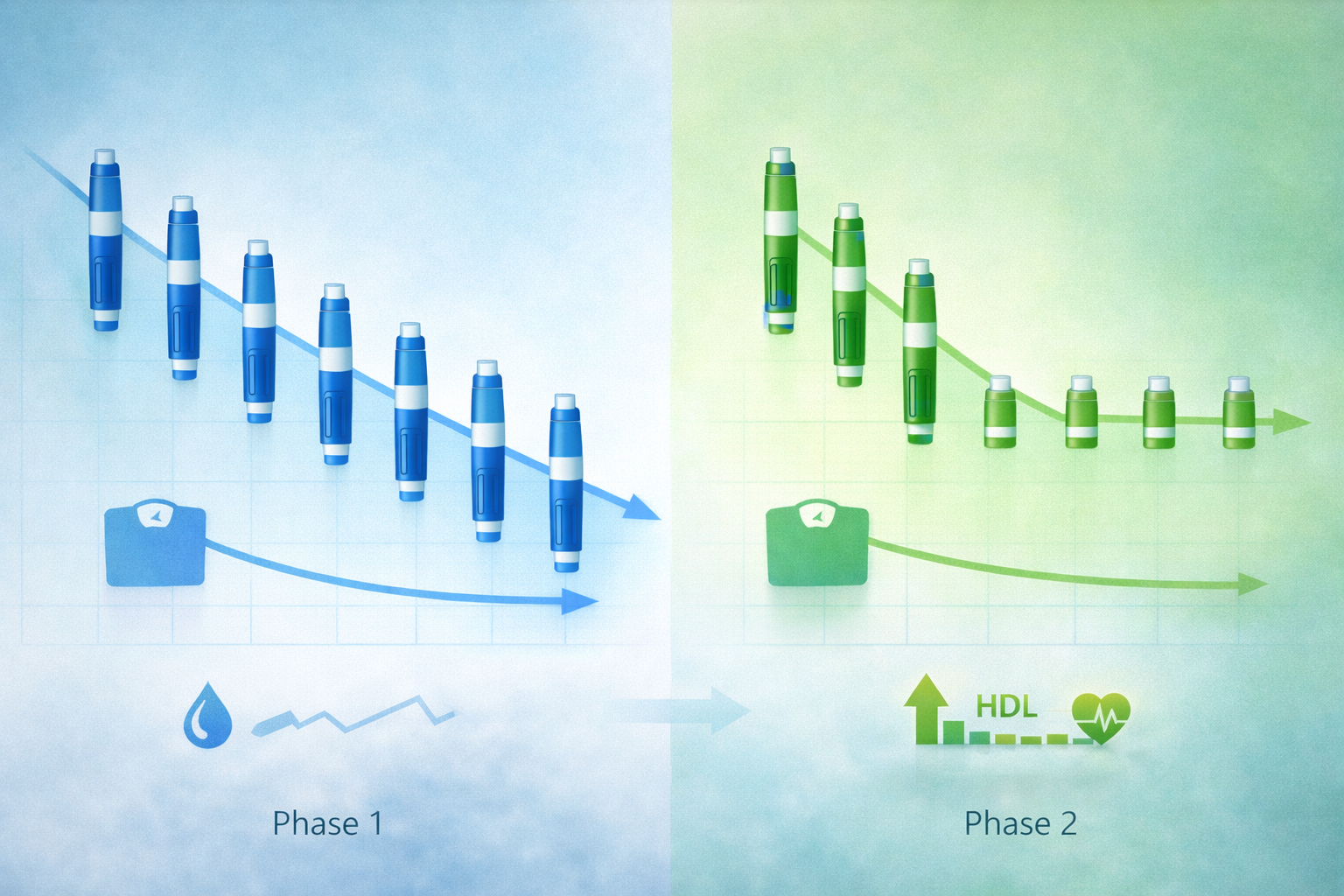 週1回投与から減頻投与への移行後の体重推移比較（Wong et al. 2026）
